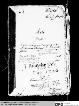 Einverleibung der Amtsfreiheit in den Kommunalverband der Stadt Wittstock
