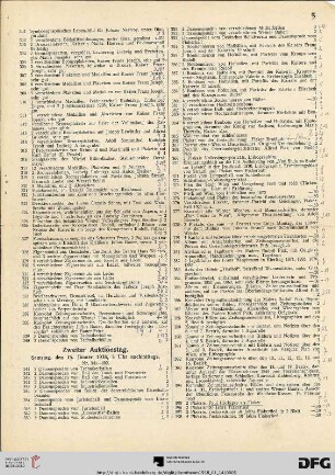 Zweiter Auktionstag. Samstag, den 15. Jänner 1938, 3 Uhr nachmittags (Nr. 341-682)