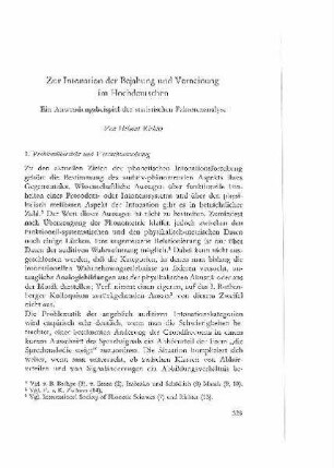 Zur Intonation der Bejahung und Verneinung im Hochdeutschen