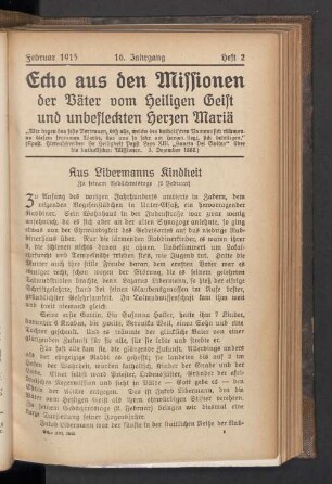 Februar 1915. Heft 2