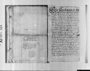 Abschrift einer Bestätigung der Amts-Privilegien durch Kaiser Ferdinand III.
