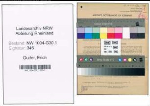 Entnazifizierung Erich Guder , geb. 02.07.1909 (Kaufmann)