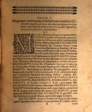 Exercitatio Historica De Eccardo I. Misniae Marchione Ienae Anno MII. Sepulto