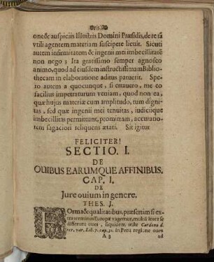 Sectio. I. De Ouibus Earumque Affinibus.