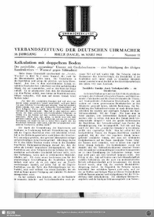 Kalkulation mit doppeltem Boden