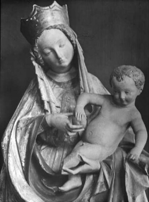 Warschau, sog. Schöne Madonna, Detail, Nationalmuseum; ehemals Schlesisches Museum für Kunstgewerbe und Altertümer, Breslau, böhmisch