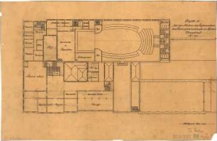 Fischer, Theodor; Baden-Baden; Restaurant Konversationshaus - Grundriss OG