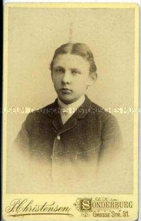 Porträt eines Heranwachsenden, Carte de Visite