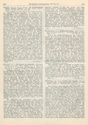 427 [Rezension] Adolph, Heinrich, Die Weltanschauung Gustav Theodor Fechners