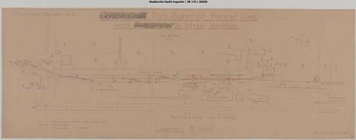 Hennef Personenbahnhof: Umbau des Personenbahnhofs einschließlich Neugestaltung des Bahnhofsvorplatzes. Worte "Umbau" und "Neugestaltung" geschwärzt.