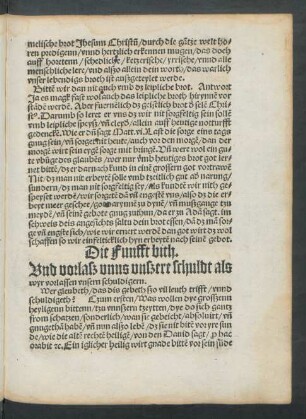 Die Funfft bith.