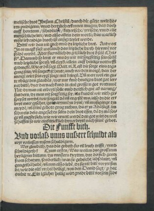 Die Funfft bith.
