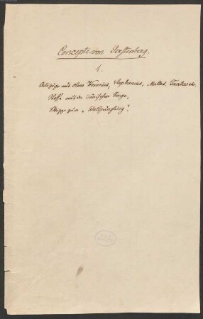Heinrich Wilhelm von Gerstenberg (1737-1823) Nachlass: Nordische Gegenstände - BSB Gerstenbergiana I.B.1