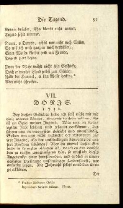 VIII. Doris. 1730