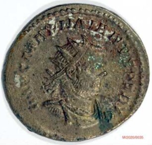 Römische Münze, Nominal Antoninian, Prägeherr Maximianus Herculius, Prägeort Lyon, Original