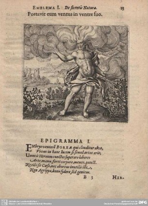 Emblema I. De secretis Naturae.