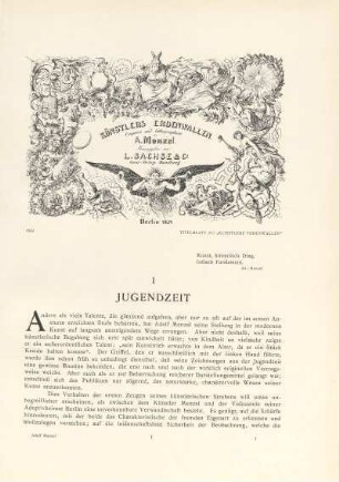 I. Jugendzeit