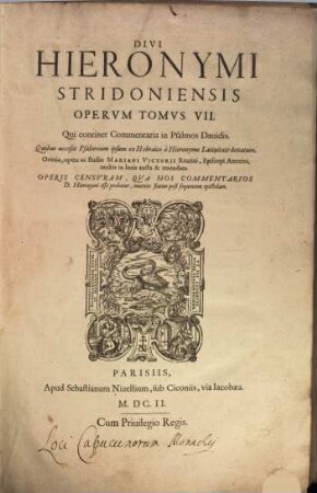 Opera omnia quae repiri potuerunt, 7 (1602)