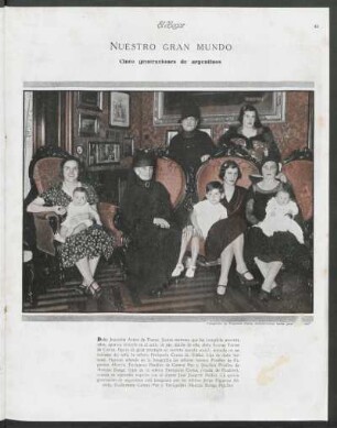 Nuestro gran mundo : Cinco generaciones de argentinos
