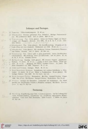 Steinzeug (Nr. 12-31)