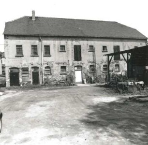Colditz, Bahnhofstraße 10. Ehem. Rentamt (1799). Stallgebäude im Hof