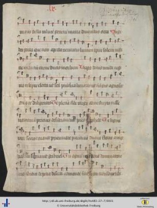 Fragment aus Antiphonarium