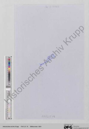 Einquartierungszettel für Alfred Krupp, Richard Eichhoff und Baumeister Barkewitsch
