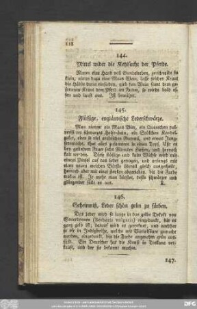 146. Geheimniß, Leder schön grün zu färben.