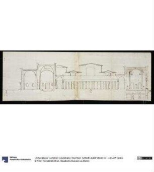 Diocletians Thermen, Schnitt HGMP