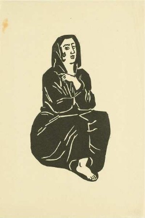 Hockende Frau (Trauernde)