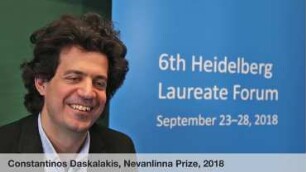 6th HLF – Interviews with mathematics and computer science laureates: Constantinos Daskalakis