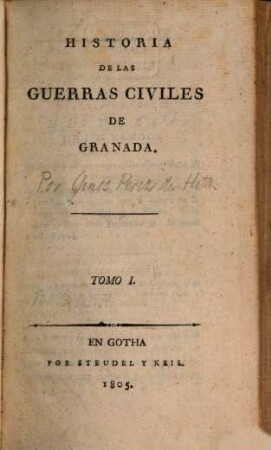 Historia de las guerras civiles de Granada, 1