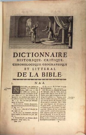 Dictionnaire historique, critique, chronologique, geographique et litteral de la Bible : enrichi de plus de trois cent figures en taille-douce, qui représentent les antiquitez judaïques, 3