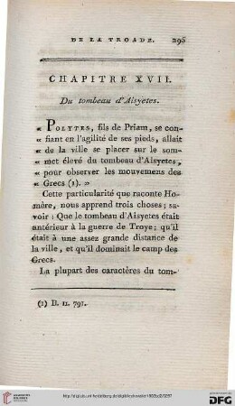 Chapitre XVII: Du tombeau d’Aisyetes