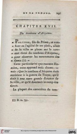 Chapitre XVII: Du tombeau d’Aisyetes