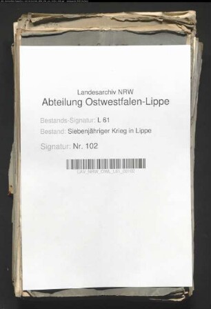 Fuhren und Fouragelieferungen im Jahre 1762 für die all. Armee