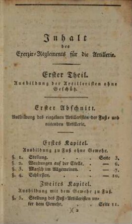 Exerzir-Reglement für die Artillerie der Königlich-Preußischen Armee