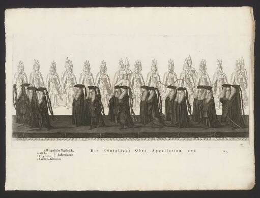 3. Bürgerliche Marschälle. 1. Müller 2. Freyhofer } Rahtmänner. 3. Cuntius, Actuarius. Die Königliche Ober-Appellation und