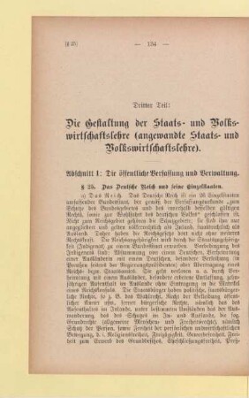 Abschnitt 1: Die öffentliche Verfassung und Verwaltung