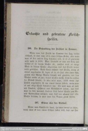 Gekochte und gebratene Fleischspeisen