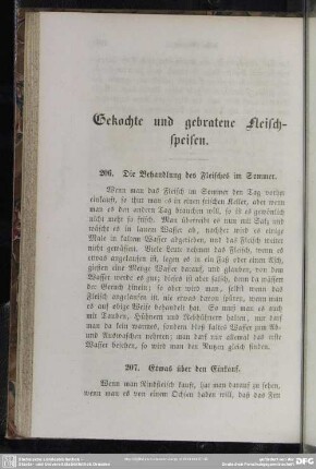 Gekochte und gebratene Fleischspeisen