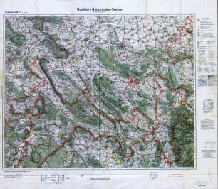 Reichskarte: Einheitsblatt 73 (1cm-Karte) Hildesheim-Holzminden-Seesen