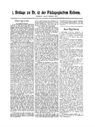 Allerlei Sprachliches : III. ; 1. Beilage zu Nr. 41 der Pädagogischen Reform