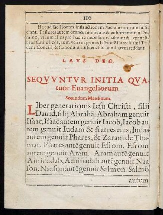 Sequuntur Initia Quatuor Evangeliorum