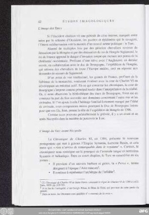 L՚image du Turc avant Nicopolis
