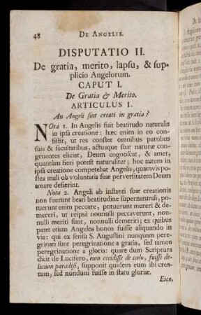 48-76, Disputatio II