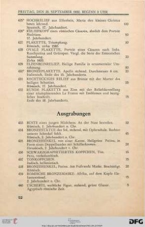 Ausgrabungen (Nr. 433-461)