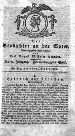 42. Stueck, 18. Oktober 1830