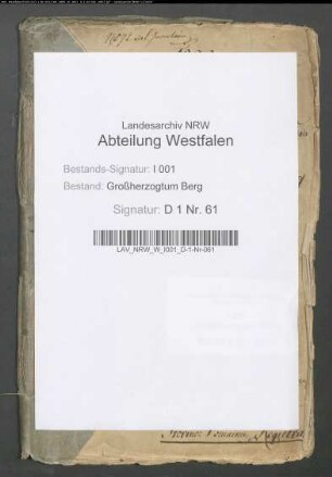 Aufhebung der Leibeigenschaft im Großherzogtum Berg