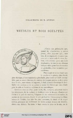 2. Pér. 25.1882: Meubles et bois sculptés : collections de M. Spitzer